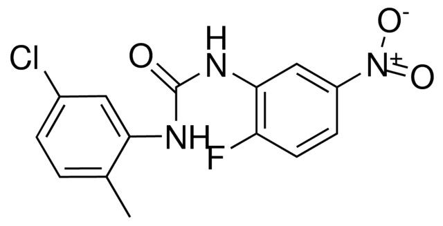 1-(5-CHLORO-2-METHYLPHENYL)-3-(2-FLUORO-5-NITROPHENYL)UREA