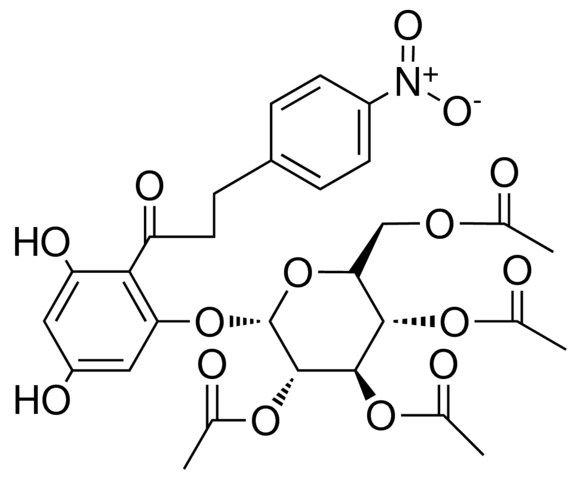 1-(3,5-DIHYDROXY-2-(3-(4-NO2-PH)-PROPIONYL)-PHENOXY)-TETRAACETYL-GLUCOPYRANOSIDE