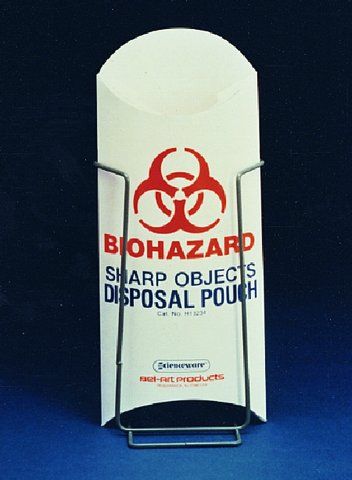 Sharps safety pouches