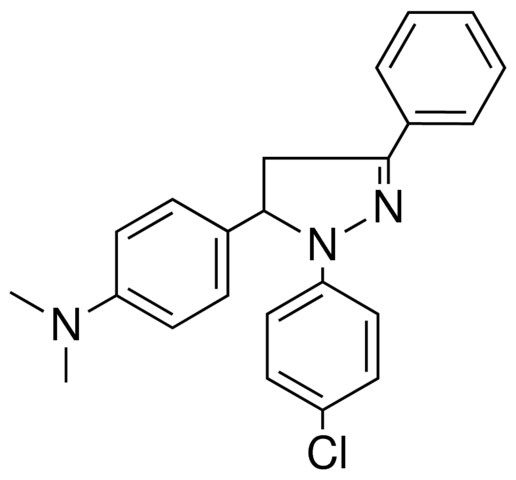 (4-(2-(4-CL-PHENYL)-5-PHENYL-3,4-DIHYDRO-2H-PYRAZOL-3-YL)-PHENYL)-DIMETHYL-AMINE