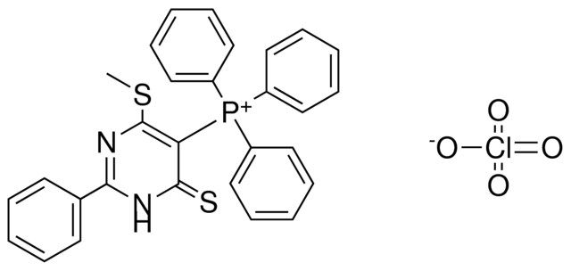 (4-ME-SULFANYL-2-PH-6-THIOXO-PYRIMIDIN-5-YL)-TRIPHENYL-PHOSPHONIUM, PERCHLORATE