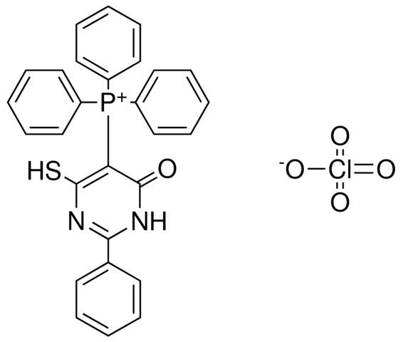 (4-MERCAPTO-6-OXO-2-PH-1,6-2H-PYRIMIDIN-5-YL)-TRIPHENYL-PHOSPHONIUM, PERCHLORATE