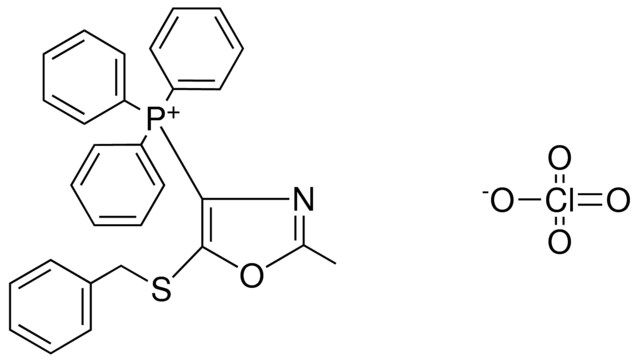 (5-BENZYLSULFANYL-2-METHYL-OXAZOL-4-YL)-TRIPHENYL-PHOSPHONIUM, PERCHLORATE