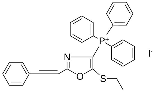 (5-ETHYLSULFANYL-2-STYRYL-OXAZOL-4-YL)-TRIPHENYL-PHOSPHONIUM, IODIDE