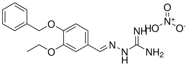 1-((4-BENZYLOXY-3-ETHOXYBENZYLIDENE)AMINO)GUANIDINE NITRATE