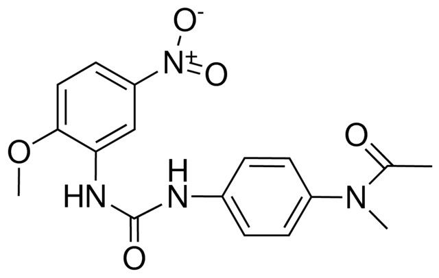 1-(2-METHOXY-5-NITROPHENYL)-3-(4-(N-METHYLACETAMIDO)PHENYL)UREA