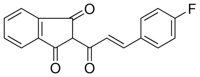 2-(3-(4-FLUORO-PHENYL)-ACRYLOYL)-INDAN-1,3-DIONE