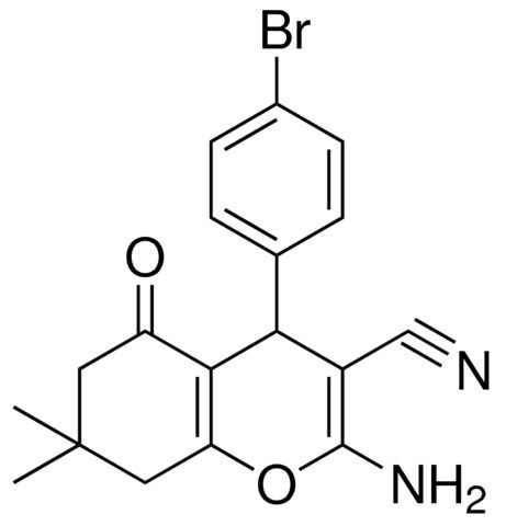 2-AMINO-4-(4-BROMOPHENYL)-7,7-DIMETHYL-5-OXO-5,6,7,8-TETRAHYDRO-4H-CHROMENE-3-CARBONITRILE