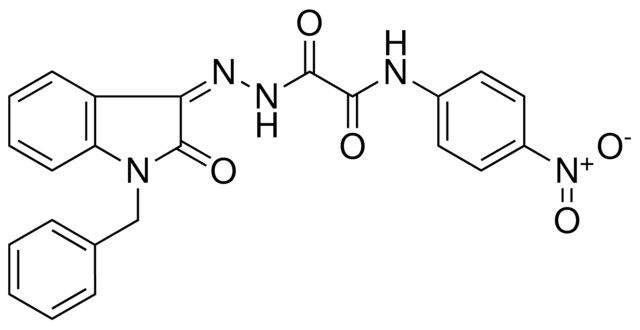 2-(N'-(1-BZL-2-OXO-2H-INDOL-3-YLIDENE)-HYDRAZINO)-N-(4-NITRO-PH)-2-OXO-ACETAMIDE