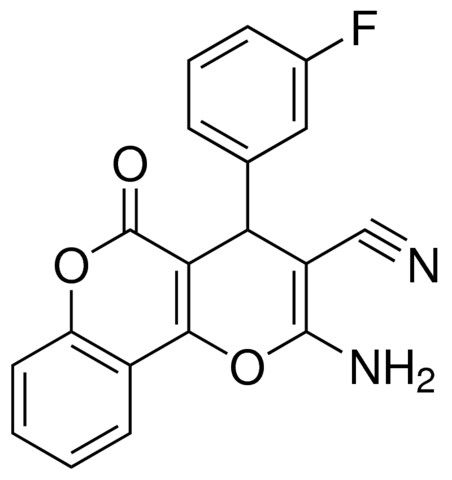 2-AMINO-4-(3-FLUORO-PHENYL)-5-OXO-4H,5H-PYRANO[3,2-C]CHROMENE-3-CARBONITRILE