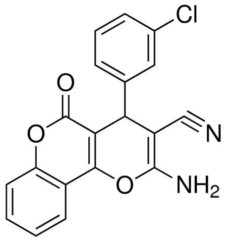 2-AMINO-4-(3-CHLORO-PHENYL)-5-OXO-4H,5H-PYRANO[3,2-C]CHROMENE-3-CARBONITRILE