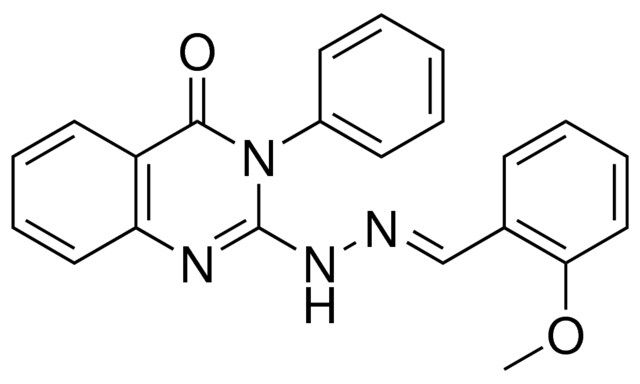 2-(N'-(2-METHOXY-BENZYLIDENE)-HYDRAZINO)-3-PHENYL-3H-QUINAZOLIN-4-ONE