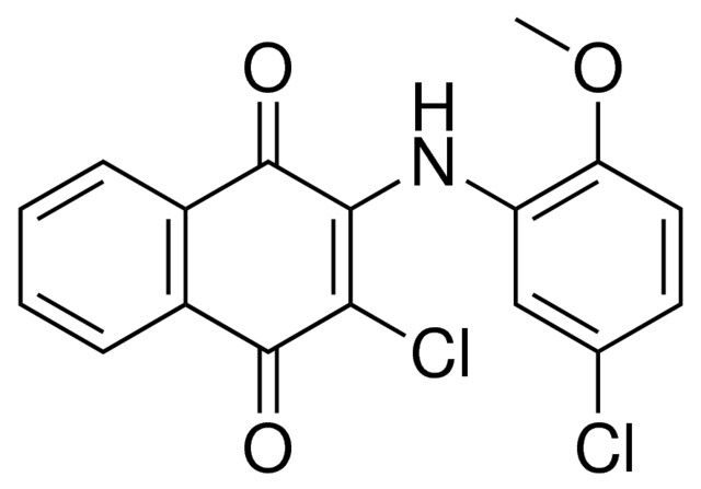 2-CHLORO-3-(5-CHLORO-2-METHOXY-PHENYLAMINO)-(1,4)NAPHTHOQUINONE