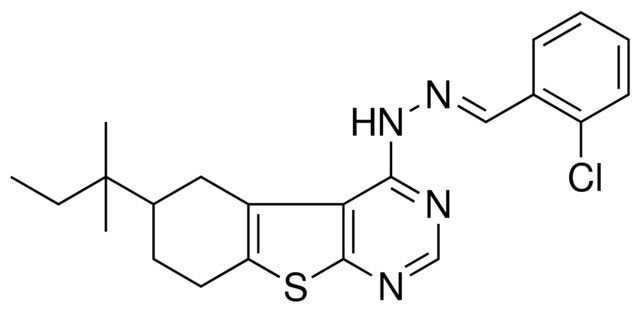 2-CHLOROBENZALDEHYDE (6-TERT-PENTYL-5,6,7,8-TETRAHYDRO[1]BENZOTHIENO[2,3-D]PYRIMIDIN-4-YL)HYDRAZONE