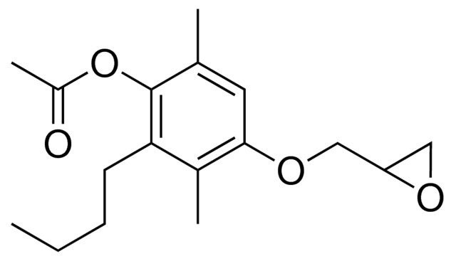 2-BUTYL-3,6-DIMETHYL-4-(2-OXIRANYLMETHOXY)PHENYL ACETATE