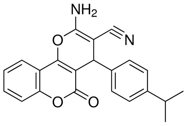 2-AMINO-4-(4-ISOPROPYL-PHENYL)-5-OXO-4H,5H-PYRANO(3,2-C)CHROMENE-3-CARBONITRILE