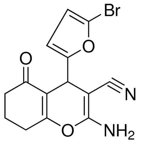 2-AMINO-4-(5-BR-FURAN-2-YL)-5-OXO-5,6,7,8-TETRAHYDRO-4H-CHROMENE-3-CARBONITRILE