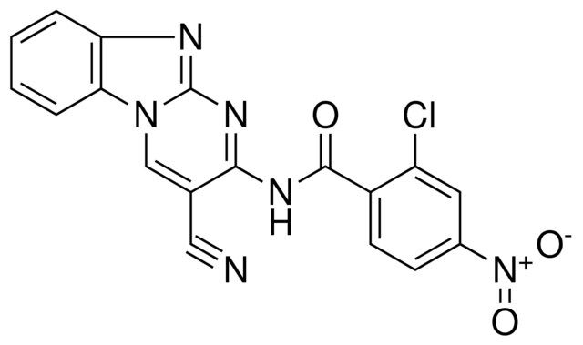 2-CHLORO-N-(3-CYANO-BENZO(4,5)IMIDAZO(1,2-A)PYRIMIDIN-2-YL)-4-NITRO-BENZAMIDE