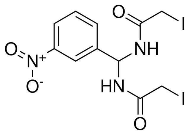 2-IODO-N-((2-IODO-ACETYLAMINO)-(3-NITRO-PHENYL)-METHYL)-ACETAMIDE