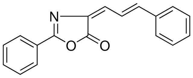 2-PHENYL-4-(3-PHENYL-2-PROPENYLIDENE)-1,3-OXAZOL-5(4H)-ONE