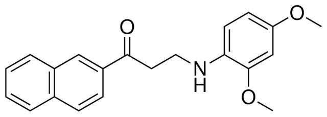 3-(2,4-DIMETHOXYANILINO)-1-(2-NAPHTHYL)-1-PROPANONE