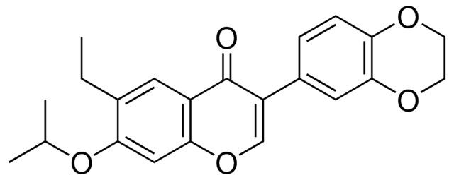 3-(2,3-DIHYDRO-BENZO(1,4)DIOXIN-6-YL)-6-ETHYL-7-ISOPROPOXY-CHROMEN-4-ONE