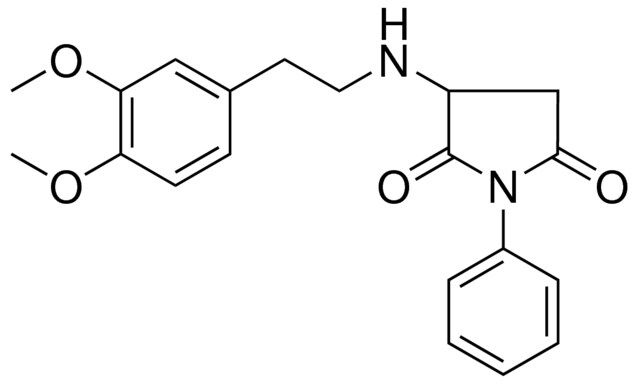 3-(2-(3,4-DIMETHOXY-PHENYL)-ETHYLAMINO)-1-PHENYL-PYRROLIDINE-2,5-DIONE