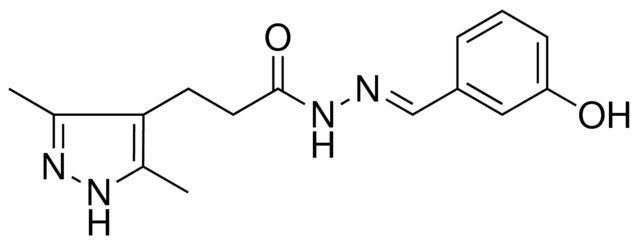 3-(3,5-DIMETHYL-1H-PYRAZOL-4-YL)-PROPIONIC ACID (3-HO-BENZYLIDENE)-HYDRAZIDE