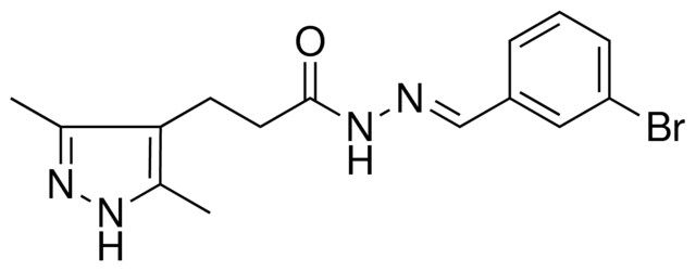 3-(3,5-DIMETHYL-1H-PYRAZOL-4-YL)-PROPIONIC ACID (3-BROMO-BENZYLIDENE)-HYDRAZIDE