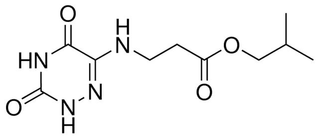 3-(3,5-DIOXO-2,3,4,5-4H-(1,2,4)TRIAZIN-6-YLAMINO)-PROPIONIC ACID ISOBUTYL ESTER