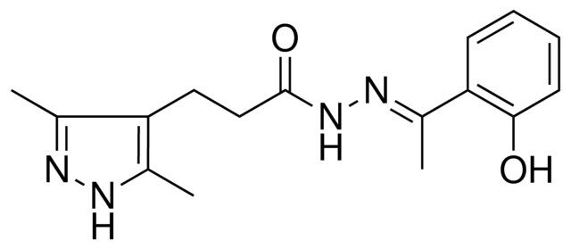 3-(3,5-DIMETHYL-1H-PYRAZOL-4-YL)PROPIONIC ACID (1-(2-HO-PH)-ETHYLIDENE)HYDRAZIDE