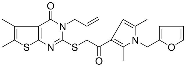 3-ALLYL-2-({2-[1-(2-FURYLMETHYL)-2,5-DIMETHYL-1H-PYRROL-3-YL]-2-OXOETHYL}SULFANYL)-5,6-DIMETHYLTHIENO[2,3-D]PYRIMIDIN-4(3H)-ONE