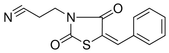 3-(5-BENZYLIDENE-2,4-DIOXO-1,3-THIAZOLIDIN-3-YL)PROPANENITRILE