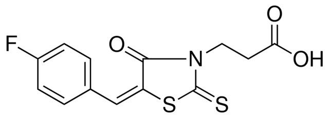 3-(5-(4-FLUORO-BENZYLIDENE)-4-OXO-2-THIOXO-THIAZOLIDIN-3-YL)-PROPIONIC ACID