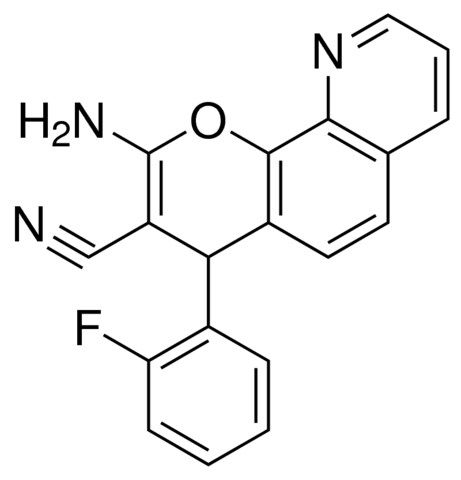 3-AMINO-1-(2-FLUORO-PHENYL)-1H-4-OXA-5-AZA-PHENANTHRENE-2-CARBONITRILE