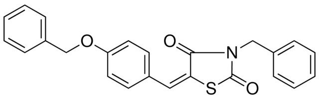 3-BENZYL-5-(4-(BENZYLOXY)BENZYLIDENE)-1,3-THIAZOLIDINE-2,4-DIONE