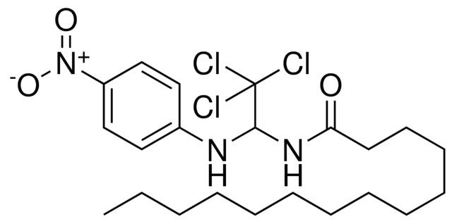 TETRADECANOIC ACID (2,2,2-TRICHLORO-1-(4-NITRO-PHENYLAMINO)-ETHYL)-AMIDE