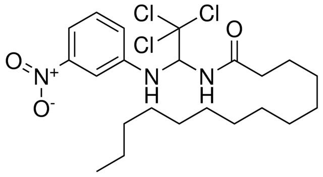 TETRADECANOIC ACID (2,2,2-TRICHLORO-1-(3-NITRO-PHENYLAMINO)-ETHYL)-AMIDE