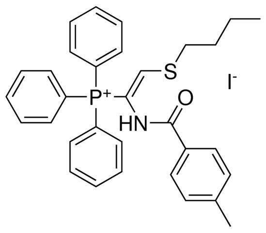 (2-BUTYLSULFANYL-1-(4-METHYL-BENZOYLAMINO)-VINYL)-TRIPHENYL-PHOSPHONIUM, IODIDE