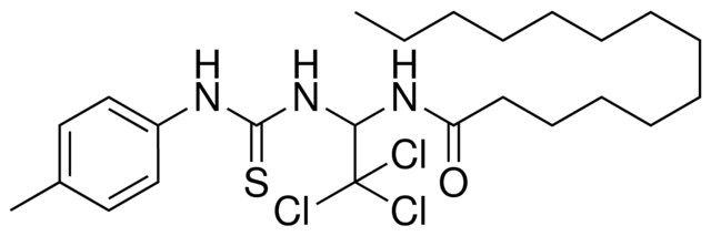 TETRADECANOIC ACID (2,2,2-TRICHLORO-1-(3-P-TOLYL-THIOUREIDO)-ETHYL)-AMIDE