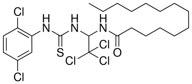 TETRADECANOIC ACID (2,2,2-TRICHLORO-1-(3-(2,5-DICHLORO-PH)-THIOUREIDO)-ET)-AMIDE