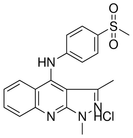 (1,3-DIMETHYL-1H-PYRAZOLO(3,4-B)QUINOLIN-4-YL)-(4-METHANESULFONYL-PH)-AMINE, HCL