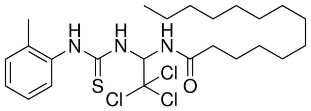 TETRADECANOIC ACID (2,2,2-TRICHLORO-1-(3-O-TOLYL-THIOUREIDO)-ETHYL)-AMIDE