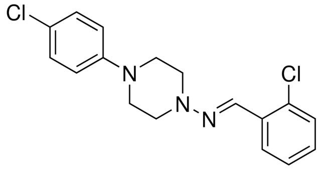 (2-CHLORO-BENZYLIDENE)-(4-(4-CHLORO-PHENYL)-PIPERAZIN-1-YL)-AMINE