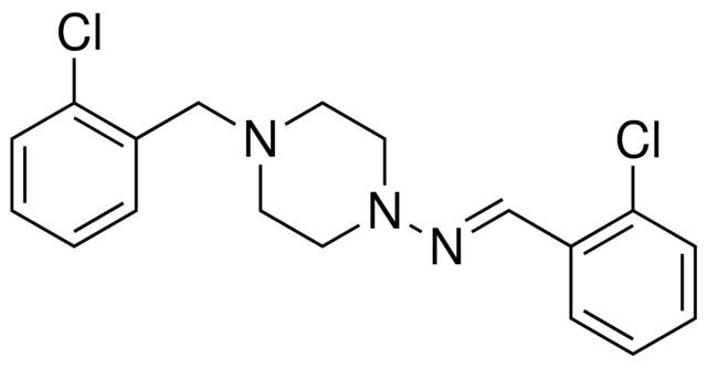 (2-CHLORO-BENZYLIDENE)-(4-(2-CHLORO-BENZYL)-PIPERAZIN-1-YL)-AMINE