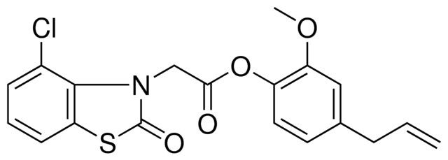 (4-CHLORO-2-OXO-BENZOTHIAZOL-3-YL)-ACETIC ACID 4-ALLYL-2-METHOXY-PHENYL ESTER