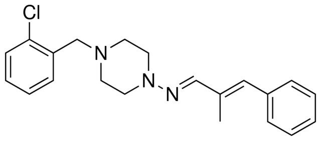 (4-(2-CHLORO-BENZYL)-PIPERAZIN-1-YL)-(2-METHYL-3-PHENYL-ALLYLIDENE)-AMINE