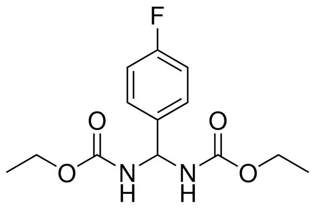 (ETHOXYCARBONYLAMINO-(4-FLUORO-PHENYL)-METHYL)-CARBAMIC ACID ETHYL ESTER