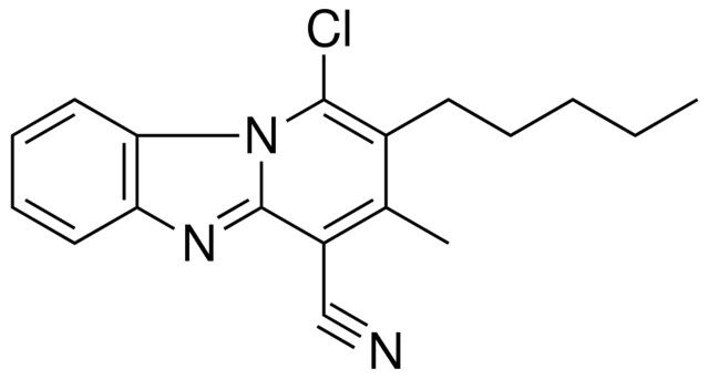 1-CHLORO-3-METHYL-2-PENTYL-BENZO(4,5)IMIDAZO(1,2-A)PYRIDINE-4-CARBONITRILE