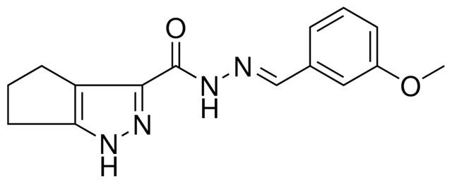 1,4,5,6-4H-CYCLOPENTAPYRAZOLE-3-CARBOXYLIC ACID (3-MEO-BENZYLIDENE)-HYDRAZIDE